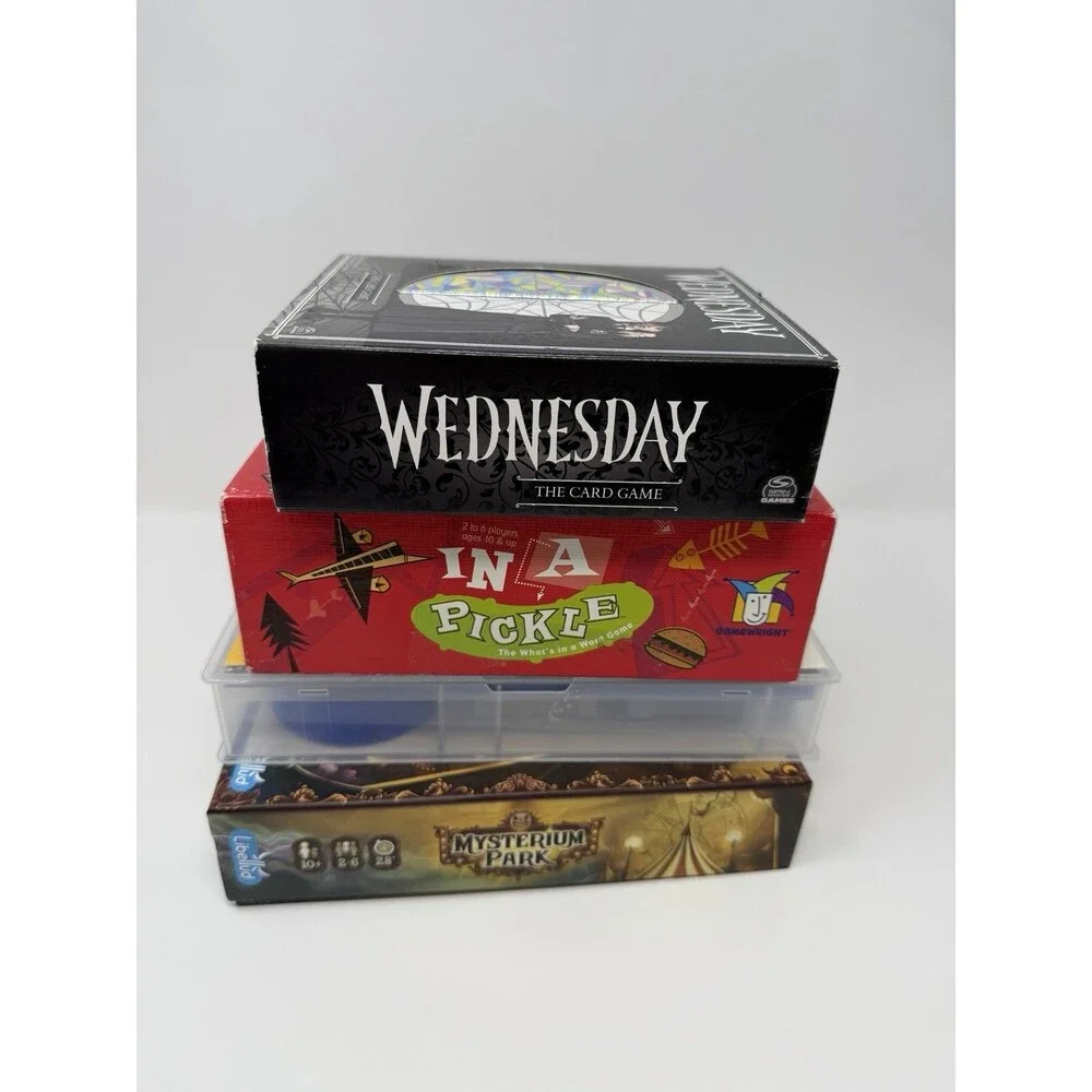 4 Family / Party Board Games (10-12+, 2-4+ Player) In A Pickle, Etc. - COMPLETE